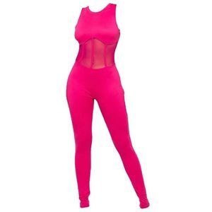 COPY - Jumpsuit With Mesh Midriff